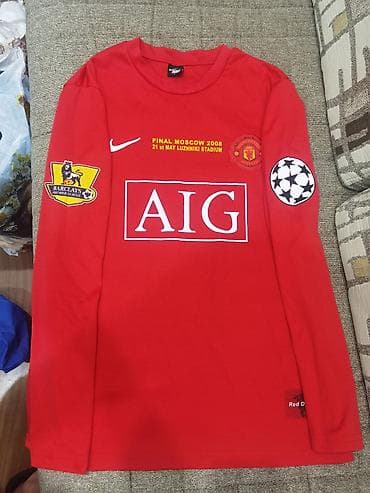 Kişi geyimləri: Futbolka, Nike, L, rəng - Qırmızı — 1