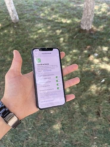 iphone 11 pro kreditle: IPhone 11 Pro, 256 GB, Matte Midnight Green, Zəmanət, Simsiz şarj, Face ID — 6