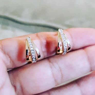 tək qaş: Sırğa, Sarı qızıl, 585 Əyar — 2