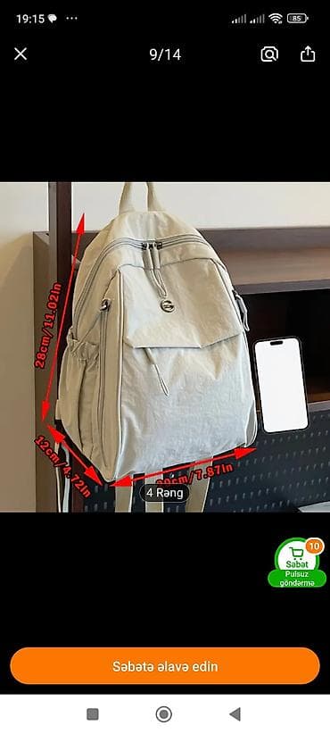 Qaçış trenajorları: Qara rəngli çoxfunksiyalı bel çantası - Ölçülər: təqribən 28 sm — 4