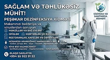 Dezinfeksiya, dezinseksiya | Taxtabiti, Viruslar, mikroblar, Birələr | Evlər, Kafe, mağazalar, Mənzillər