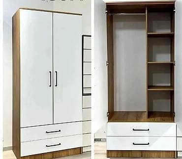 Yeni, 2 qapılı, Açılan, Düz dolab