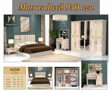 spa natural: İkinəfərlik çarpayı, Termo, Dolab, 2 tumba, Azərbaycan, Yeni — 4