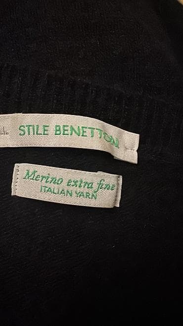 donlar ucuz: Stile Benetton qadın trikotaj paltarRazmer 44-46 - Rəng: qara - — 2