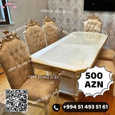 Qonaq otağı üçün, Yeni, Açılmayan, Dördbucaq masa, 4 stul lalafo.az -da Qonaq otağı üçün, Yeni, Açılmayan, Dördbucaq masa, 4 stul