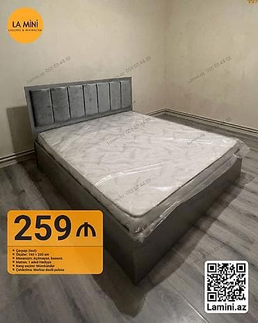 taxt doşəyi: İkinəfərlik çarpayı, Bazasız, Matras ilə, Siyirməsiz — 1