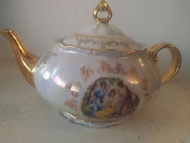 10 maya aid sekiller: Rəng - Ağ, Çaydan, Farfor — 4