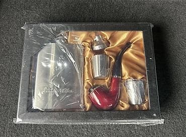 Hədiyyəlik viski və siqaret/pipe dəsti Dəst tərkibi: - Paslanmayan