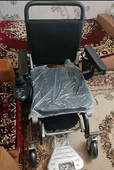 əlil arabası: Elektrik təkərli arabası – yığılabilən, yüngül alüminium konstruksiya — 8