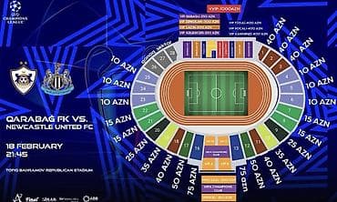 23 sektor ve yan yana Qarabag oynuna bilet satilir ozumuz gede