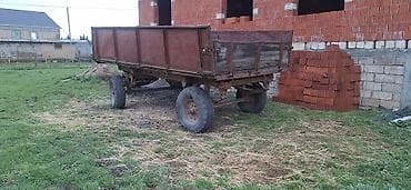 Kənd təsərrüfatı üçün qoşqu (iki oxlu) - Metal karkaslı, hündür — 7