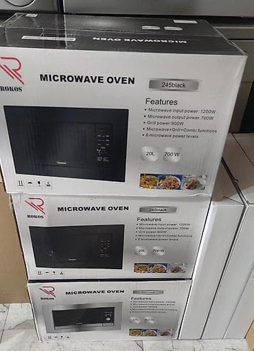 Mikrodalğalı soba Quraşdırılan, Mikrodalğalar ilə, rəng - Boz, Yeni — 4
