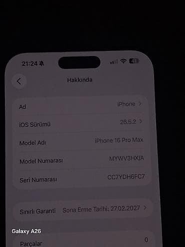 ssd 4 tb: IPhone 16 Pro Max, 256 GB, Black Titanium, Sənədlərlə, Face ID, Zəmanət — 7