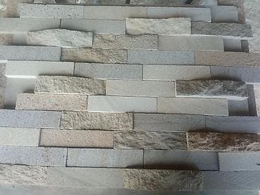 Təbii daş üzlük və döşəmə plitələri - Material: təbii daş (şifer və