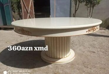 loft masa: Qonaq masası, Açılmayan, Taxta, Yumru masa — 1