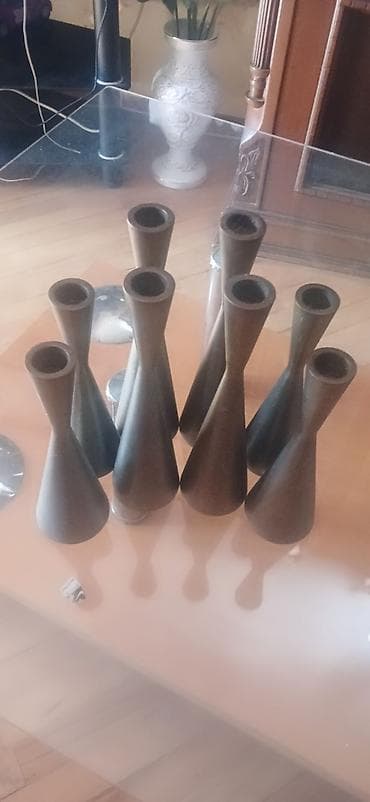 samdam: Məhsul: Metal şamdan dəsti Təsvir: Hər kəsə salam latun şam qabları — 1