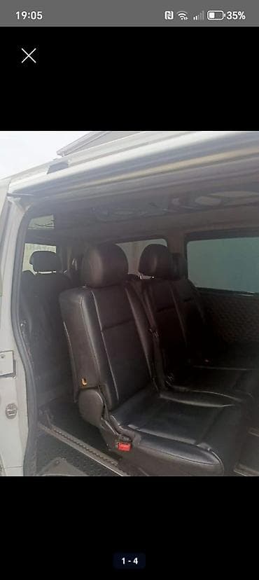 Mercedes-Benz Vito mikroavtobus - Kuzov: ağ rəng, sürgülü yan qapı