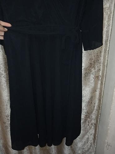 prada eynək: Qara rəngli qadın paltarı - Model: sarafan tipli, “wrap”/kəsişən — 1