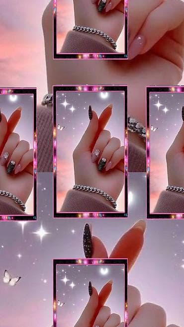 ombre saç rəngləri: Xidmət: Peşəkar gel manikür və dırnaq bəzədilməsi Təsvir: - Uzun — 1