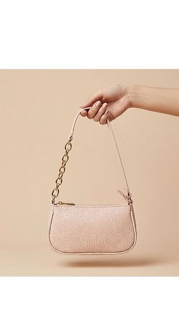 hermes canta: Pastel çəhrayı mini çiyin çantası - Material: teksturalı süni dəri — 1