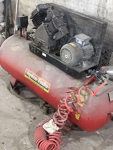 teker kompressoru: Aydın Trafo CE Hava Kompressoru - Tip: Porşenli, V formalı iki — 3