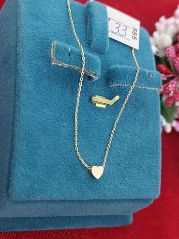 585 prob: Kulon, Sarı qızıl, 585 Əyar, Qaşsız, 1100 g — 1