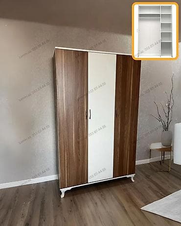 skaf: 3 qapılı dolab Geyimlərinizi nizamlı saxlamaq üçün ideal, geniş — 1