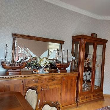 3 d oboy: Qonaq otağı üçün, Açılmayan, Dördbucaq masa, 6 stul — 2