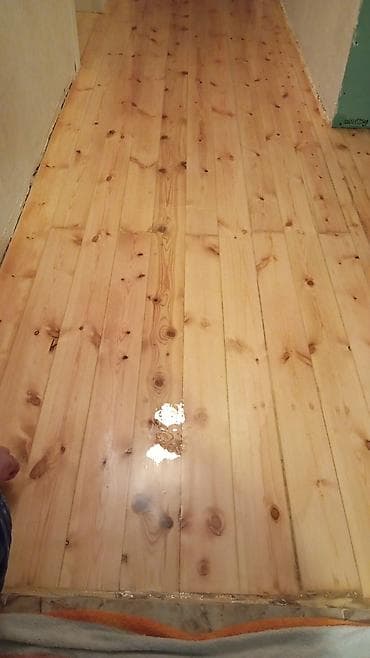 Pol və paketlərin yonulmasi və cilalanmasi, həmçinin plintussuzlarin