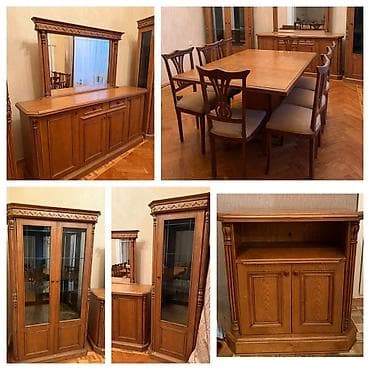 kafeyni serviz: İşlənmiş, Servant, Komod, Masa və oturacaqlar — 1