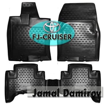 антискользящие коврики: Toyota FJ-Cruiser üçün poliuretan NOVLİNE ayaqaltilar. Полиуретановые — 1