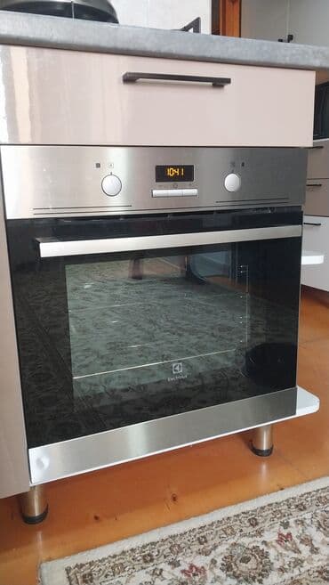 dxofqa: Duxovka Electrolux, Elektrik, rəng - Gümüşü, Quraşdırılan, İşlənmiş — 1