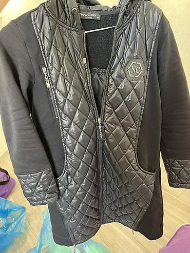 usta geyimi: Qadın üçün qara rəngli kapüşonlu jaket/kardiqan. Phardidən alınıb — 1