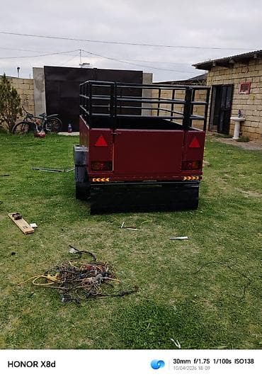 maşın qoşqusu: Yük qoşqusu (tək oxa), fermer və tikinti işləri üçün universal — 9