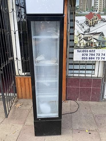 panel kamera: Komersiya vitrin soyuducu - Rəng: qara gövdə, şüşə ön qapı - Şaquli — 3