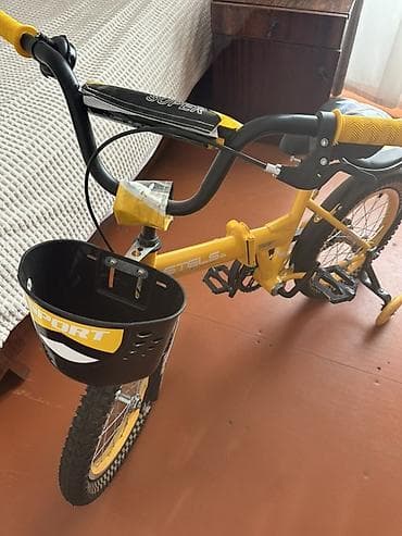cube velo: Uşaq velosipedi – STELS, 16" yenidir - Rəng: sarı-qara - Çarx ölçüsü — 3