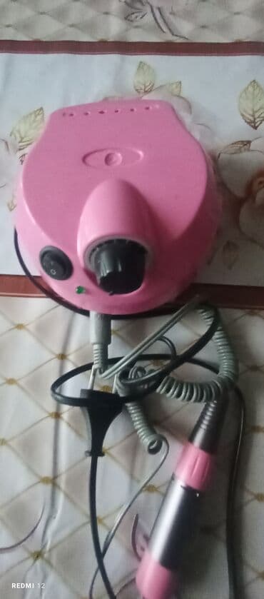 dirnaq qurudan aparat: Manikür/frez aparatı – masaüstü tip - Rəng: çəhrayı korpus, metal — 2