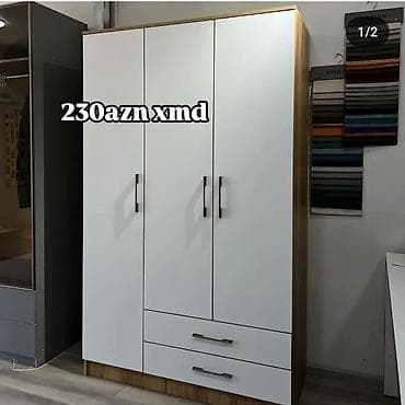 demir taxt: 3 qapılı, Siyirməli, Digər rəng, Digər material, Açılan, Düz dolab — 1