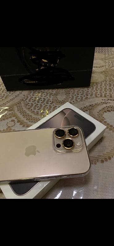 iphone 6 bazar: IPhone 16 Pro, 128 GB, Qızılı, Face ID — 1