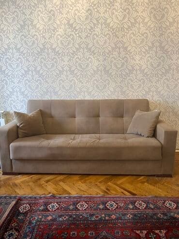 Di̇van-kravat, İşlənmiş, Açılan, Bazalı, Vеlur parça, Çatdırılma yoxdur