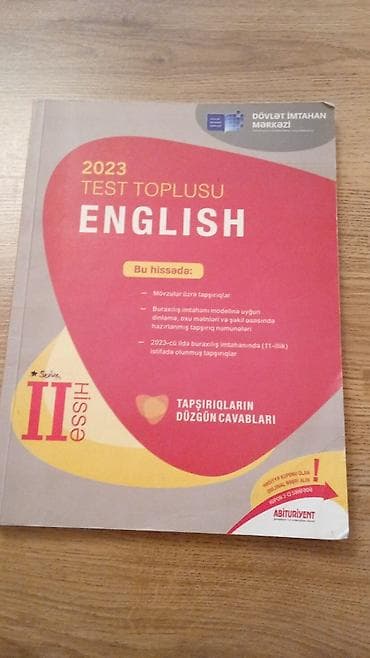 İngilis dili Testlər 11-ci sinif, DİM, 1-ci hissə, 2023 il — 2