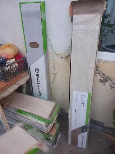 laminat qiymetleri: Swiss Krono ECO-TEC laminat döşəmə panelləri 5gundu vurulib etyac — 2