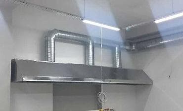 ev tiken usta: Qırmızı rəngdə olan havalandırma boruları sistemi. Bu sistem, hava — 2