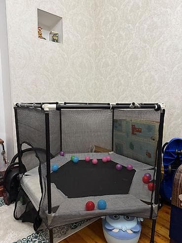 Batutlar: Uşaq üçün ev içi mini batut/trampolin - Ölçü: təxmini altıbucaqlı — 3