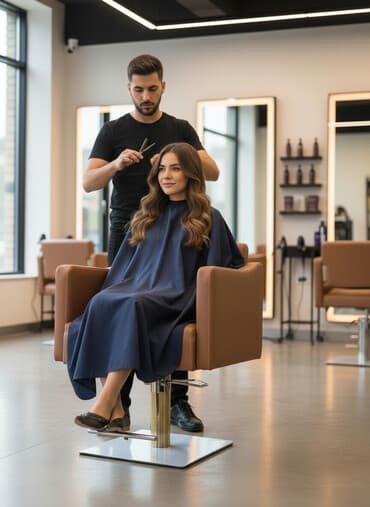 sac kəsimi ucun masa: Yeni, Saş kəsimi kreslosu — 1