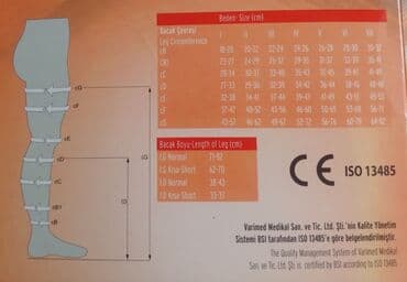 Termometrlər: Varikoz corabı Türkiyə istehsalı CCL1 Rəngi Qara,Bej Barmaqları — 4