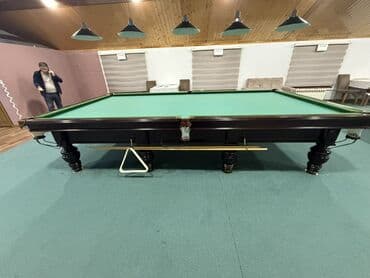 Snooker/bilyard masası – LEO brendi - Klassik dizaynlı, tünd rəngli