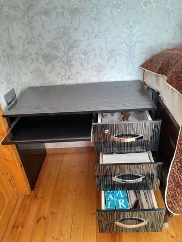 письменный стол с полками: Kompüter masası, Laminat — 3