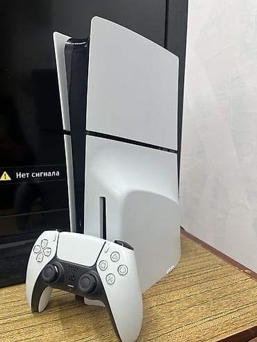 mini 5: PlayStation 5 slim 1 pult, ideyal vəziyyətdədi, orgianl kabelləri var — 1