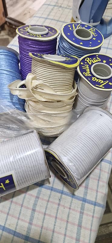 emmi tekstil: Satış: tikiş və əl işləri üçün bayaz lent/planka rulonları Məhsul — 1